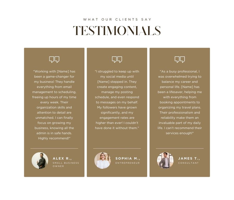 Virtual Assistant Website Template